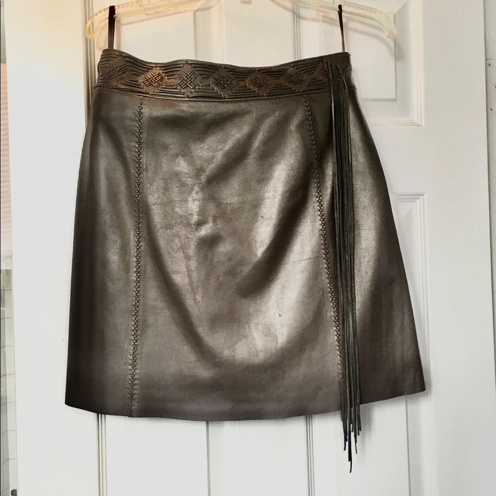 Elie Tahari leather skirt